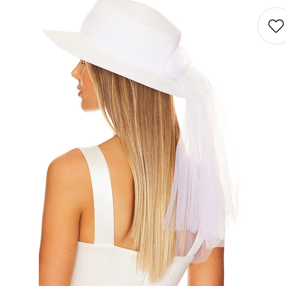 Lovers and Friends Bridal Bow Hat in White